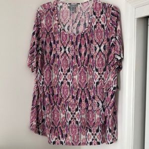 Women’s Plus Size Layered Top Size 3X